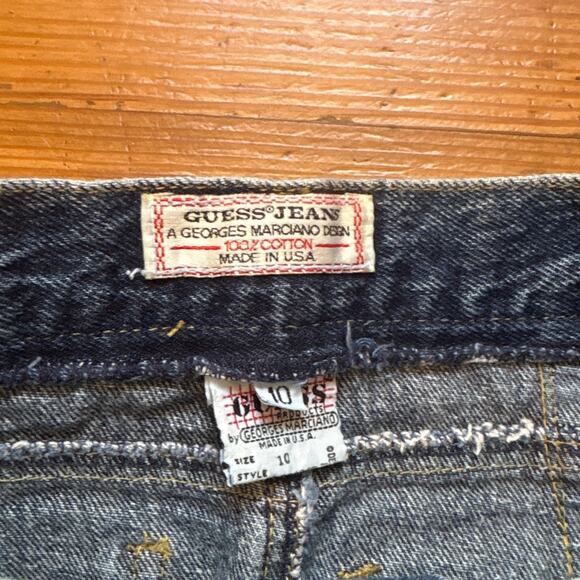 Guess Jeans vintage high waisted dark wash denim youth pencil skirt SIZE 10 - Picture 3 of 7